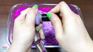 SPECIAL PURPLE HELLO KITTY - Mixing Random Things Into Glossy Slime ! Satisfying Slime Videos #1128
