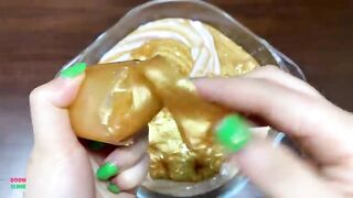 SERIES SPECIAL GOLD BUTTERFLY - Mixing Random Things Into Glossy Slime Satisfying Slime Videos #1127