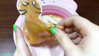 SERIES SPECIAL GOLD SLIME - Mixing Random Things Into Glossy Slime Satisfying Slime Videos #1123