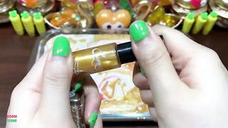 SERIES SPECIAL GOLD FLAMINGO - Mixing Random Things Into Glossy Slime! Satisfying Slime Videos #1115