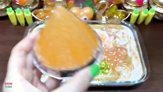 SERIES SPECIAL GOLD FLAMINGO - Mixing Random Things Into Glossy Slime! Satisfying Slime Videos #1115