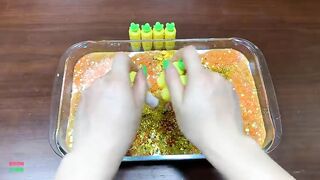 SERIES SPECIAL GOLD HELLO KITTY - Mixing Random Things Into Glossy Slime ! Satisfying Slime  #1113