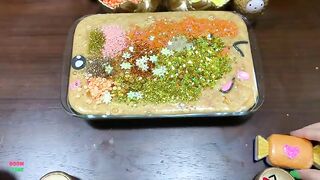 SERIES SPECIAL GOLD SLIME - Mixing Random Things Into Glossy Slime ! Satisfying Slime Videos #1107