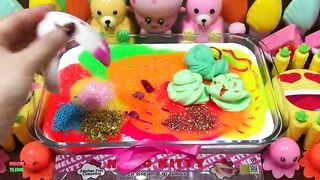 Mixing Makeup and Glitter Into Glossy Slime ! Satisfying Slime Videos #1104