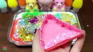 Mixing Makeup and Glitter Into Glossy Slime ! Satisfying Slime Videos #1104