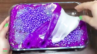 SERIES SPECIAL GOLD Vs PURPLE - Mixing Random Things Into Glossy Slime!Satisfying Slime Videos #1103