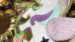 SPECIAL GOLD SLIME - Mixing Makeup and Glitter Into Glossy Slime ! Satisfying Slime Videos #1097