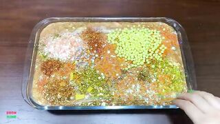 SPECIAL GOLD SLIME - Mixing Random Things Into Glossy Slime ! Satisfying Slime Videos #1095