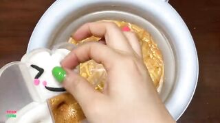 SPECIAL GOLD SLIME - Mixing Glitter and Nail Polish Into Glossy Slime! Satisfying Slime Videos #1093