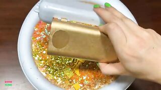 SPECIAL GOLD SLIME - Mixing Glitter and Nail Polish Into Glossy Slime! Satisfying Slime Videos #1093