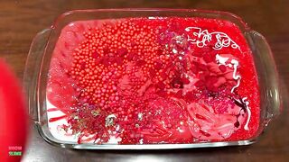 SPECIAL RED SLIME - Mixing Random Things Into Slime ! Satisfying Slime Videos #1084