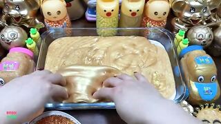 SPECIAL GOLD SLIME - Mixing Glitter and Floam Into Glossy Slime ! Satisfying Slime Videos #1083