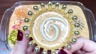 SPECIAL GOLD SLIME - Mixing Random Things Into Glossy Slime ! Satisfying Slime Videos #1081