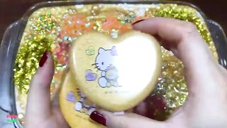SPECIAL GOLD SLIME - Mixing Random Things Into Glossy Slime ! Satisfying Slime Videos #1073