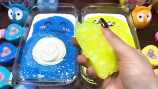 Festival of BLUE Vs YELLOW - Mixing Random Things Into Slime ! Satisfying Slime Videos #1071