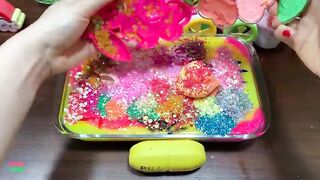 Colors Cake - Mixing Random Things Into Slime ! Satisfying Slime Videos #1065