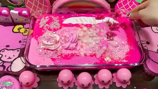 Hour Full PINK Slime Collection ! Mixing Random Things Into Slime Satisfying Slime Videos #1056