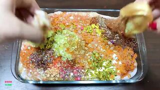GOLD Slime - Mixing Random Things Into Slime !Satisfying Slime Videos #1049