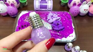 PURPLE SLIME - Mixing Random Things Into Glossy Slime !! Satisfying Slime Videos #1031