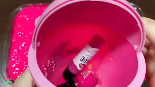 PINK SLIME - Mixing Random Things Into Slime !! Satisfying Slime Videos #1029