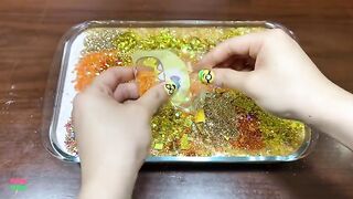 GOLD Slime !! Mixing Random Things Into Slime !! Satisfying Slime Videos #1012