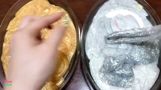 Gold and Silver !! Mixing Random Things Into Slime !! Satisfying Slime Videos  #1008