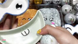 Gold and Silver ! Mixing Random Things Into Slime ! Satisfying Slime Videos #999