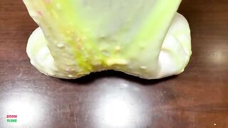PINEAPPLE YELLOW - Mixing Random Things Into Glossy Slime ! Slime ASMR ! Satisfying Slime Video #990