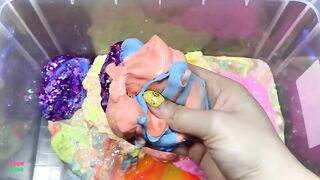 MIXING ALL MY HOMEMADE SLIME !! SLIME ASMR !! SATISFYING SLIME SMOOTHIE VIDEOS #988