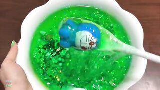 Green Vs Blue Combination !! Making CLEAR Slime Relaxing With Piping Bags !! Satisfying Slime #983
