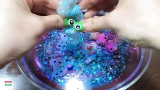 Making CLEAR Slime With Peppa Pigs Charm !! Relaxing With Piping Bags  !! Pink Vs Blue Slime #967