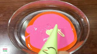 Making COLOR GLOSSY Slime With Funny Piping Bags !! LOVE SLIME !! Satisfying Slime Videos #957