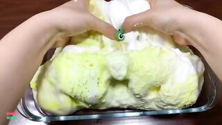 SPECIAL YELLOW SLIME !! MIXING RANDOM THINGS INTO HOMEMADE SLIME !! Satisfying Slime Smoothie  #953