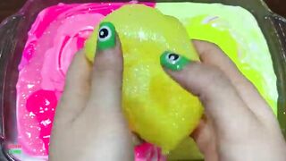 FANTASTIC PINK Vs YELLOW !! MIXING MANY THINGS INTO NEW HOMEMADE SLIME ! Satisfying Slime  #950
