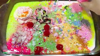 Festival of Colors !! Mixing Random Things Into Homemade SLIME !! Satisfying Slime Smoothie #941