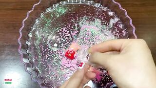 Making CLEAR Slime With Funny Piping Bags !! PINK SLIME !! Satisfying CLEAR Slime #931