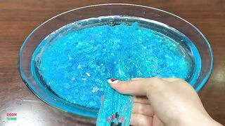 Making CLEAR Slime With Funny Piping Bags !!! BLUE SLIME !!! Satisfying CLEAR Slime #926