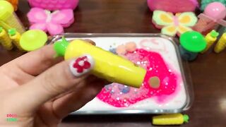 Festival of Colors !! Mixing Random Things Into GLOSSY SLIME !! Satisfying Slime Smoothie #919