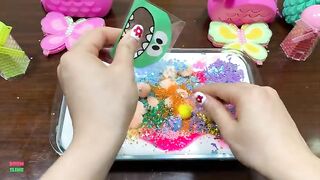 Festival of Colors !! Mixing Random Things Into GLOSSY SLIME !! Satisfying Slime Smoothie #919