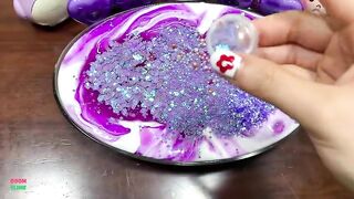 Festival of VIOLET !! Mixing Random Things Into GLOSSY SLIME !! Satisfying Slime Smoothie #895
