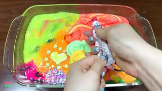 Festival of Colors !! Mixing Random Things Into Slime !! Strawberry !!Satisfying Slime Smoothie #834