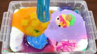 Festival of Colors ! Mixing Store Bought and Putty Into Glossy Slime! Satisfying Slime Smoothie #830
