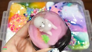 Festival of Colors ! Mixing Store Bought and Putty Into Glossy Slime! Satisfying Slime Smoothie #830