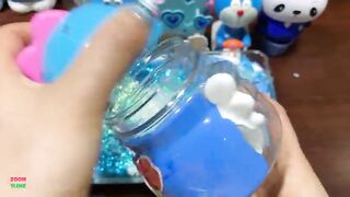Festival of Elsa Blue !! Mixing Random Things Into Glossy Slime !! Satisfying Slime Smoothie #827