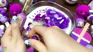 Festival of VIOLET !! Mixing Random Things Into Glossy Slime !! Satisfying Slime Smoothie #823