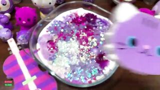 Festival of VIOLET !! Mixing Random Things Into Glossy Slime !! Satisfying Slime Smoothie #823