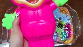MICKEY !! Mixing Random Things Into Glossy Slime !! Satisfying Slime Smoothie #816