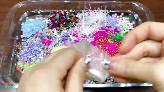 Festival of Colors !! Mixing Random Things Into Clear Slime !! Satisfying Slime Smoothie #812