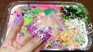 Festival of Colors !! Mixing Random Things Into Glossy Slime !! Satisfying Slime Smoothie #811