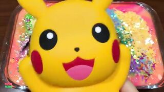Festival of Colors !! PIKACHU !! Mixing Random Things Into Slime !! Satisfying Slime Smoothie #790